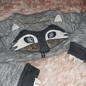 Genuine kids by Osh-kosh Racoon hoodie 5t